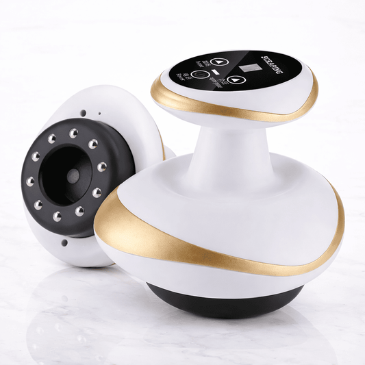 SculptWave – Elektrisk Guasha Koppningsmassageapparat med Värmefunktion, Vakuumsuction och Anti-Cellulitbehandling