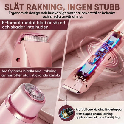 SilkEdge – Electric Razor for Women | 2-in-1 Waterproof