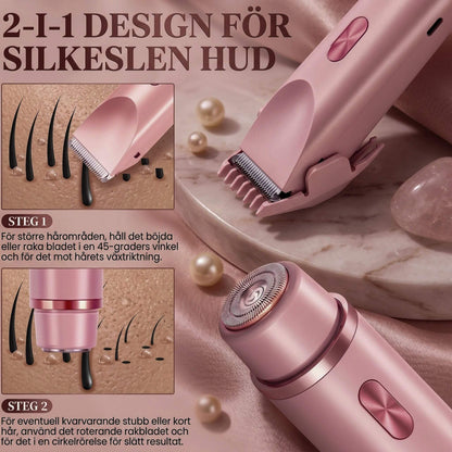 SilkEdge – Electric Razor for Women | 2-in-1 Waterproof