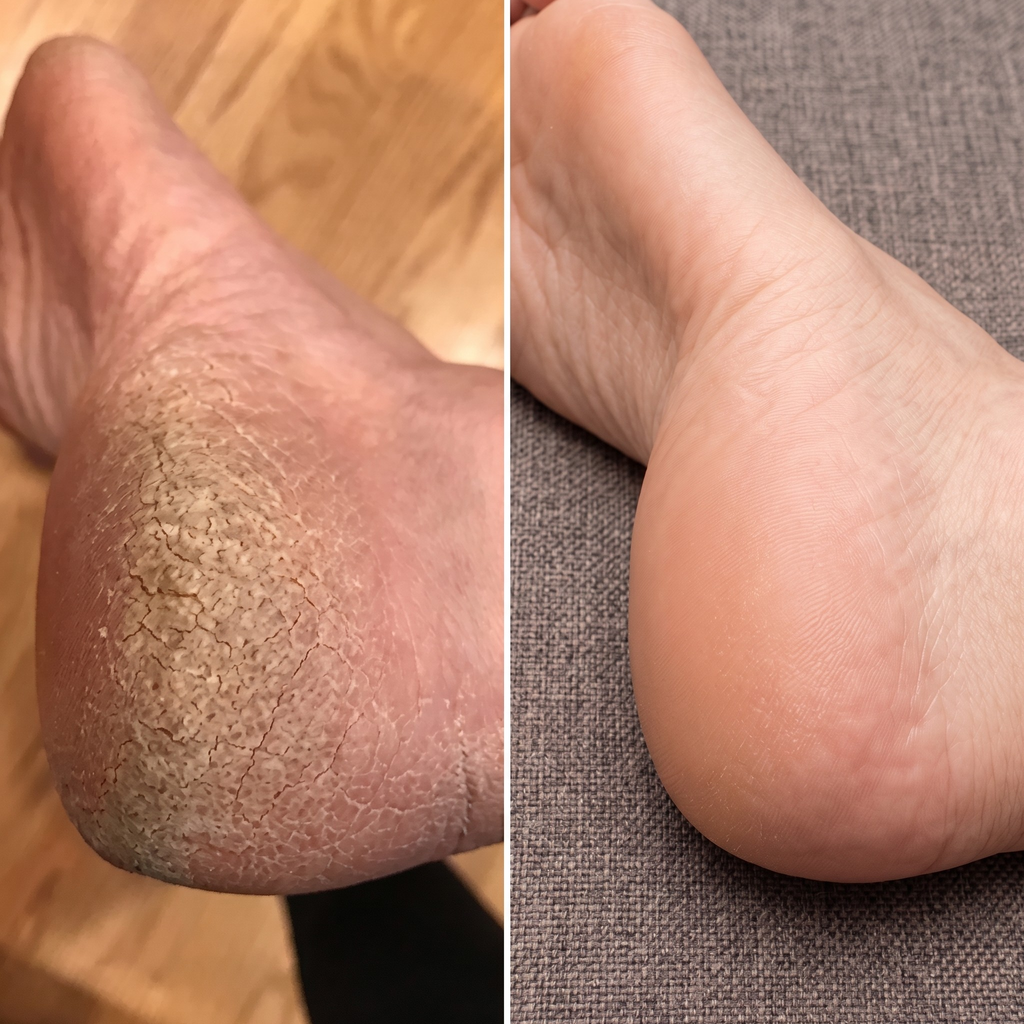 SilkFoot – Elektrisk Fotfil med LED-Ljus och USB-C Laddning – Smidig Hälslipare för Förhårdnader, Torr Hud och Spruckna Hälar Hemma