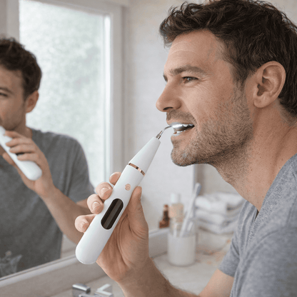 SmileClean – Ultrasonisk Tandstens- og Plakfjerner med LED-lys, 3 Rengøringstilstande og Genopladeligt Design til Hjemmebrug