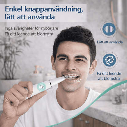 SmileClean – Ultrasonisk Tandstens- og Plakfjerner med LED-lys, 3 Rengøringstilstande og Genopladeligt Design til Hjemmebrug