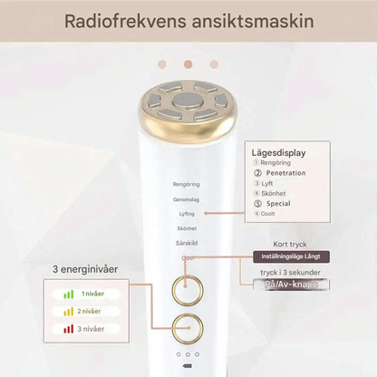 ThermaLift – Ansiktsapparat för Huduppstramning | RF, EMS & LED-teknologi i Ett