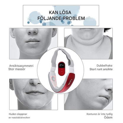 NuraLift - EMS ansiktsstimulator med LED-lys, varme og vibrasjon for oppstramming og hudforbedring