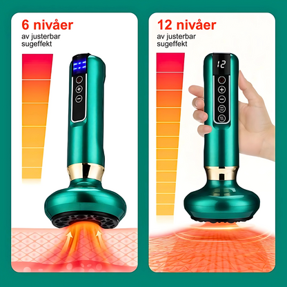 GlowCup - Cellulitt- og hudstrammende apparat med rødt lys og clutch