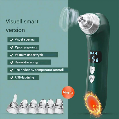 PuriView – Pormask- och Akneborttagare med Kamera, Värme & Vakuumsug | Skonsam Hudvård med Precision