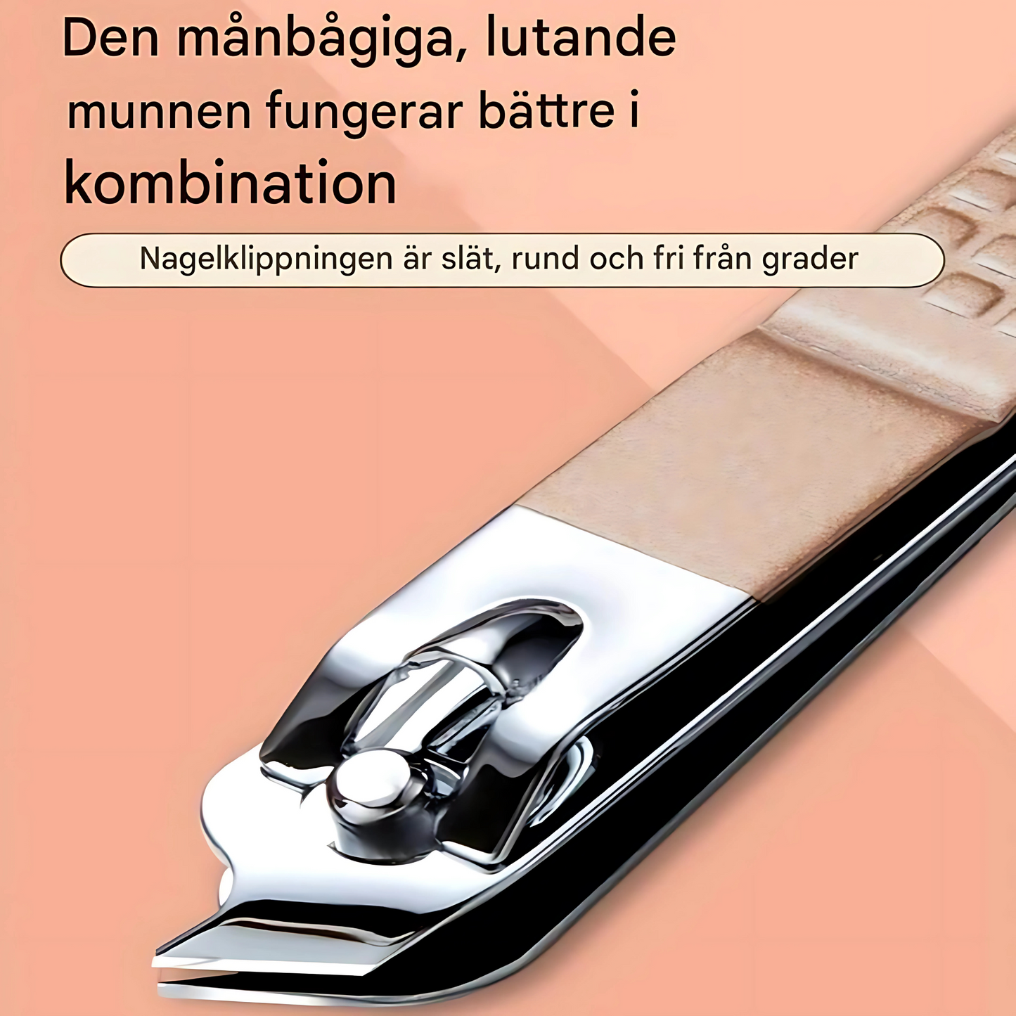 ClippaLux - Manikyr- og pedikyrsett i PU-etui | 7-delers skjønnhetssett for daglig pleie hjemme eller på reise