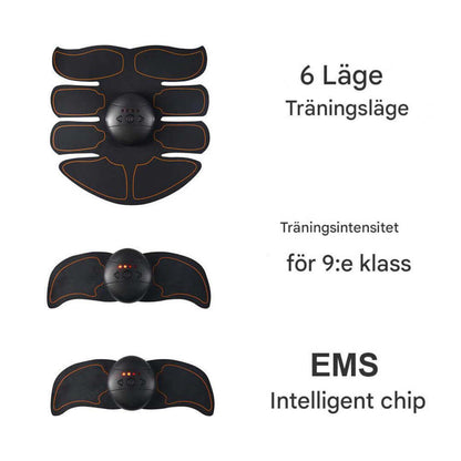 CorePulse – Elektrisk Muskelstimulator för Mage, Armar och Hemmaträning | EMS Träningsbälte med Gelpads