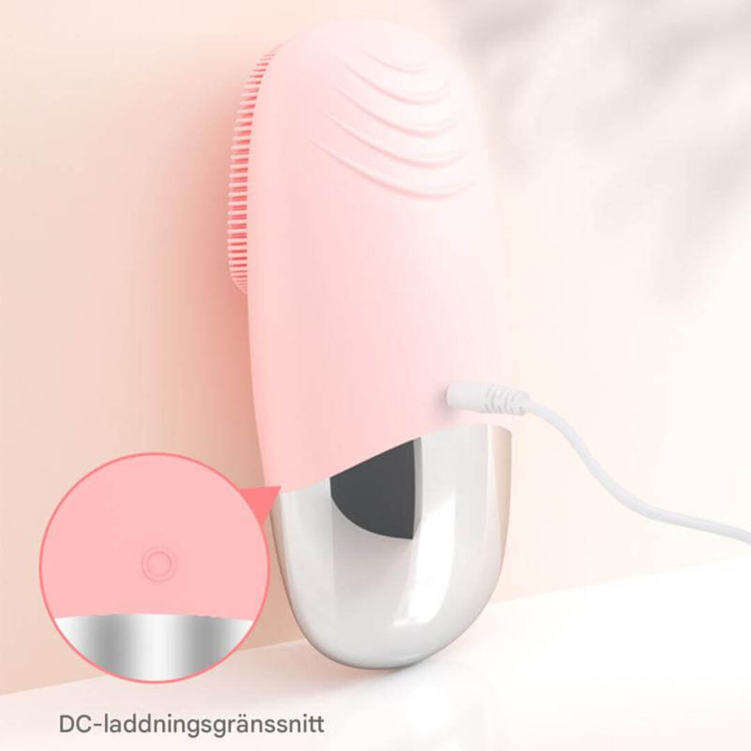 LumiBrush – Rechargeable & Portable Silicone Facial Cleansing Brush with Ultrasonic Vibration